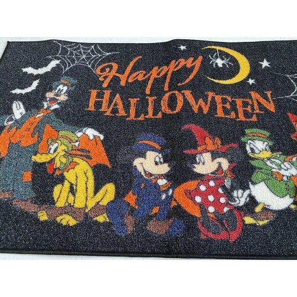 Disney Mickey Minnie Pluto Donald Daisy Goofy Halloween Accent Rug 20" x 32" NWT - Picture 6 of 8